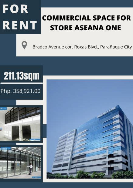 Commercial Spaces in Aseana One .